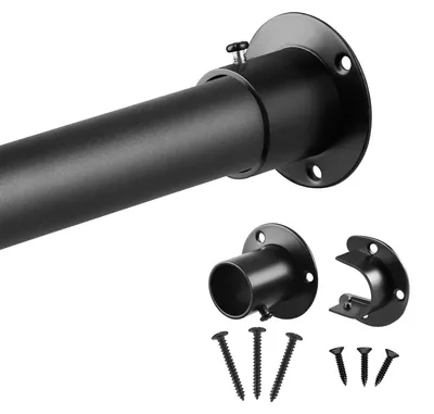 Image de Tringle à vêtements télescopique pour placards (74-160 cm)