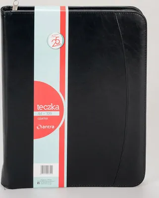 Produktbild von A4-Konferenzmappe mit Taschenrechner und Notizblock, schwarz