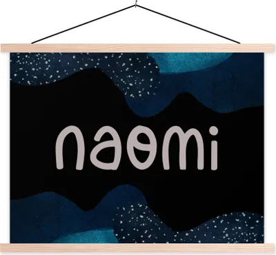 Produktbild von MuchoWow® Textilposter Naomi - Pastell - Mädchen 120x90 cm mit holzfarbenen Rahmen - Magnetisch