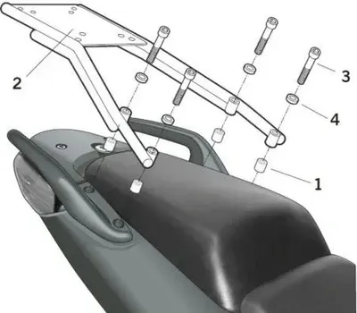 Obrázok produktu pre SHAD Montážna sada pre Horný kufor Top master H0CB64ST HONDA CB600
