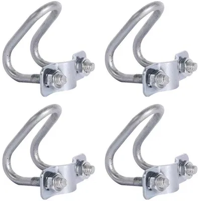 Produktbild von Metallischer U-förmiger Pijpbeugel 4er Pack, robuste Metallklammern