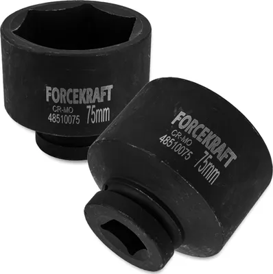 Zdjęcie produktu dla FORCEKRAFT Nasadka udarowa GŁĘBOKA 1" 75mm 6-kątna
