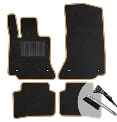 Produktbild von Velours Fußmatten Set Automatten BEIGE passend für: Mercedes A W176 2012-2018