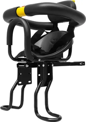 Produktbild von Kinderfahrradsitz - Frontsitz - Bis 35 kg - Verstellbar 40–56 cm - Sitz 32×28 cm - Für 1–5 Jahre - Schwarz