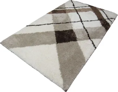Produktbild von Batex Badematte Badteppich Badvorleger Duschvorleger Badezimmerteppich 60x100cm Chloe Beige Braun