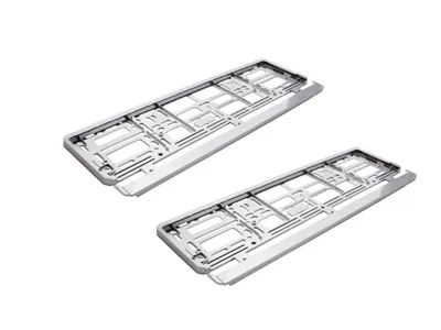 Produktbild von 2 X Chrom Auto PKW LKW Kennzeichenhalter Nummernschildhalter
