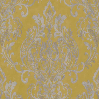 Produktbild von A.S. Création Barocktapete New Life Tapete mit Ornamenten Vliestapete gelb grau metallic 10,05 m x 0,53 m