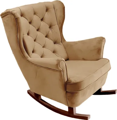 Image de DomoHome Fauteuil de relaxation Fauteuil avec accoudoirs Fauteuil TV Lounge Fauteuil rembourré Fauteuil Couch Fauteuil de salon Fauteuil à oreilles | 102x81x95cm | Beige_29806