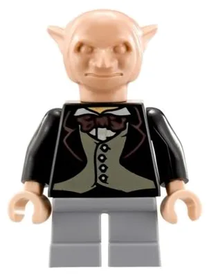 Produktbild von LEGO Minifigur Goblin, Light Bluish Gray Legs – Harry Potter (hp117) – neu