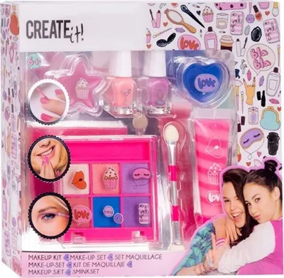 Produktbild von ERSTELLE ES! Schminkset rosa/violett 84507