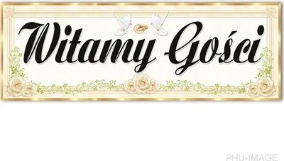 Immagine prodotto di Poster di benvenuto per matrimoni 24x68 cm 1 pz.