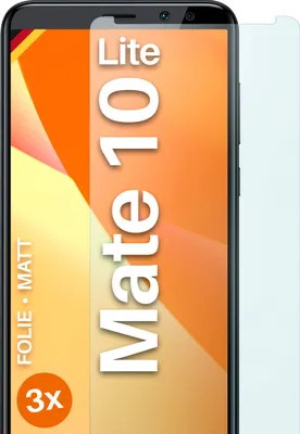 Produktbild von moex® 3x Schutzfolie kompatibel mit Huawei Mate 10 Lite - Displayschutzfolie Anti Reflex Folie, Matt