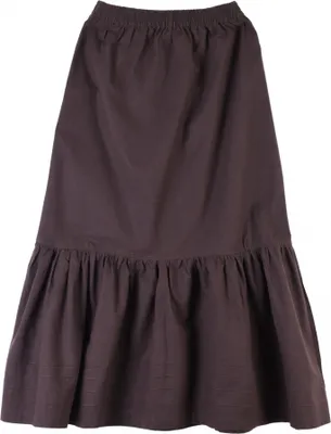 Immagine prodotto di Gonna medievale, marrone - sottogonna lunga in cotone da donna LARP abbigliamento vichingo costume carnevale medievale taglia: XXL
