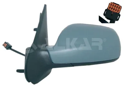 Produktbild von ALKAR 6111365 Außenspiegel Seitenspiegel Links für CITROËN XSARA (N1) Asphärisch Grundiert Elektrisch