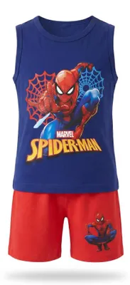 Immagine prodotto di Pigiama corto da bambino Marvel Spiderman, colore rosso, taglia 98