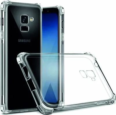 Zdjęcie produktu dla Etui na telefon Samsung Galaxy A8 2018 przezroczyste - odporne na wstrząsy silikonowe etui TPU ze zderzakiem - Smartphonica