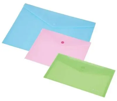 Produktbild von Dokumentenhülle A5 Druckknopf pastellgrün