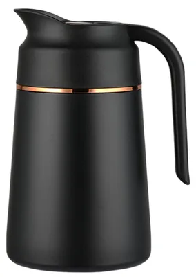 Produktbild von Thermoskanne Edelstahl 1 Stück, Doppelwandige Vakuumisolierung, Bis Zu 48 Stunden Heißhaltung, Für Kaffee Tee Kakao Zu Hause Im Büro