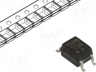Produktbild von 1x Optokoppler   Kanäle: 1 SMD Uce: 80V PC354NJ0000F Optokoppler - ausgang
