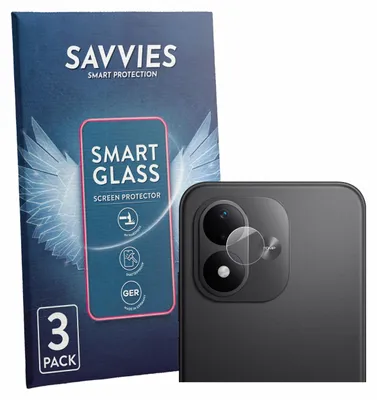 Produktbild von 3x Savvies Schutzglas Folie für Xiaomi Redmi Note 17 (NUR Kameraschutz) 9H Panzer Schutzfolie Glas Displayschutz klar transparent