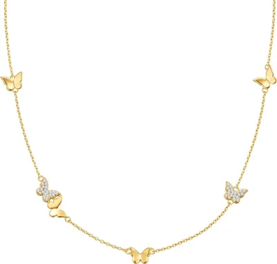 Produktbild von Glanzstücke München Halskette Schmetterling Sterling Silber Zirkonia 50084373