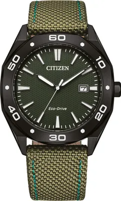 Produktbild von Citizen BM7635-01X Herrenuhr Eco-Drive Solar Khaki/Schwarz