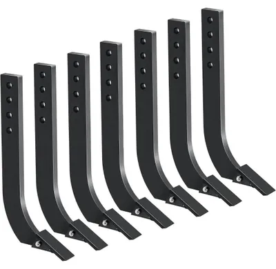 Produktbild von Traktor Boxblade Scarifier - 46 cm Lockerungszahn - 4-Loch verstellbarer Ripperzahn - Austauschbarer Pflugzahn - Schwerlast Set 7-teilig