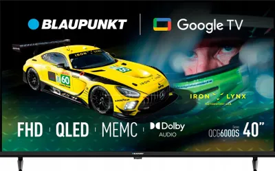 Produktbild von BLAUPUNKT 40QCG6000S QLED 40-Zoll Full HD Google TV mit HDR10, Smart TV, Wi-Fi und Bluetooth, 16:9