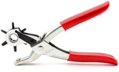 Produktbild von Lochzange für Gürtel und Leder mit 6 Matrizen (2-4,5 mm)