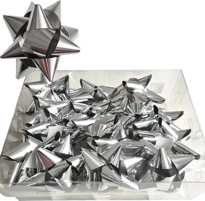 Obrázek produktu pro Lepicí růžice 11 cm stříbrná 15 ks. 1 balení.