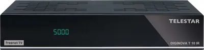 Produktbild von Telestar DIGINOVA T 10 IR, Terrestrisch, Full HD, DVB-T, DVB-T2, 1080i, 1080p, AVI, MKV, MOV, MP4, MPG, RM, RMVB, TS, VOB, DivX, H.265, HEVC, MPEG1, MPEG2, MPEG4