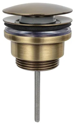 Productafbeelding van Afvoercombinatie 5/4", click-clack, met grote afdop, brons