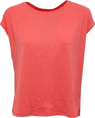 Produktbild von 0960AB maglia donna WOOLRICH oversize red coral Baumwolle t-shirt woman
