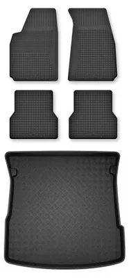 Produktbild von Gummimatten + Kofferraumwanne für Audi A6 C5 1997-2005 (Limousine) – Schwarz, Semi-Universal, angepasst – Wielganizator Semi-Universal