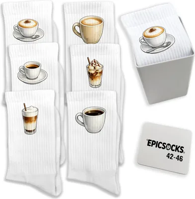 Produktbild von epicsocks Kaffeegenuss Socken in 42-46 im