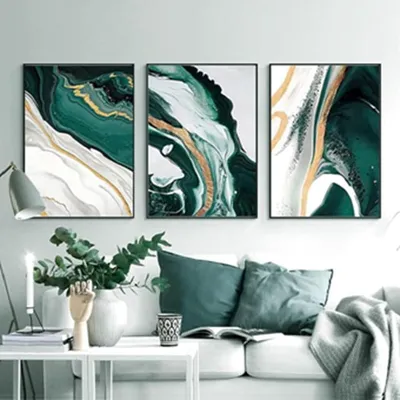3er-Set abstrakte Boho-Poster, Linienzeichnung, 60x90 cm, ohne Rahmen