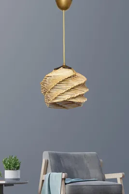 Produktbild von Opviq, Primante, Kronleuchter, Gold, Holz, 20 x 20 x 75 cm