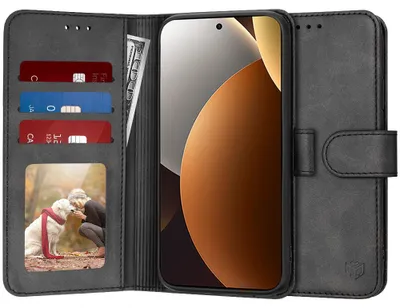 Zdjęcie produktu dla Techsuit Diary Book etui książkowe do Xiaomi Redmi Note 15 Pro 5G - czarne