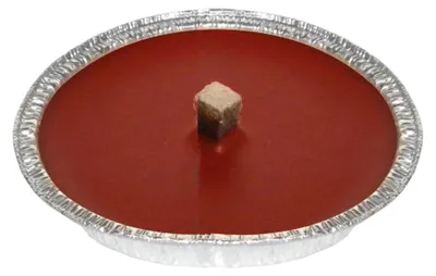 Fackeln Außenbeleuchtung, Wachs, Rot, 14x14x2 cm, 10 Stück