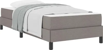 Obrázek produktu pro vidaXL Postel se skříňovou pružinou Taupe 100 x 200 cm Látka