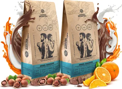 Produktbild von Coffee Broastery - Kaffeebohnen Brazil Guaxupe 2 x 1kg - Frisch Geröstet - Spezialitäten Kaffee - 100% Arabica - Mittelhelle Röstung - Ganze Bohne