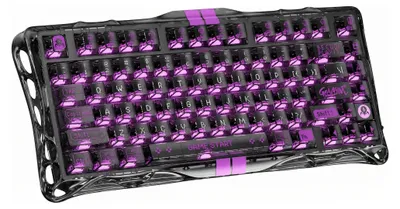 Produktbild von GravaStar Mercury V75 Lite Mechanische Tastatur, Magnetic Switches, Gaming ANSI US, Transparent Black