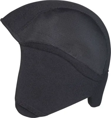 A black winter helmet liner.