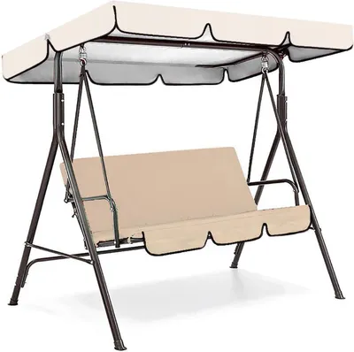 Obrázek produktu pro Potah na sedák zahradní houpačky, potah na sedák verandové houpačky, náhradní potah, rozměry 150x50x10 cm, materiál: polyester
