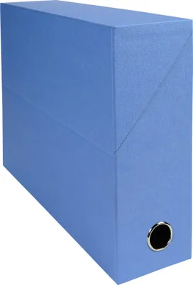 Image de Exacompta 5x Boite transfert Dos 90mm papier toilé Bleu clair 89522E