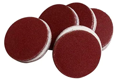Produktbild von 100 Schleifscheiben 75 mm ohne Loch in verschiedenen Körnungen rotbraun
