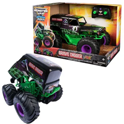 Immagine prodotto di Spin Master Monster Jam - Smash'n Bash Grave Digger in scala 1:15