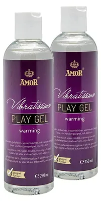 Vibratissimo Vibratissimo Play Gel Warming 2x250 ml | Riscaldante | a Bas – immagine 1