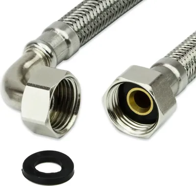 Produktbild von AWM Edelstahl Flexschlauch (DN13) 3/4" BOGEN x 3/4" ÜM - 500 cm Armaturn Panzerschlauch Sanitär Hauswasserwerk