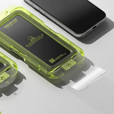Image de Verre trempé Ringke Easy Slide 2-pack pour iPhone 17 Pro - noir